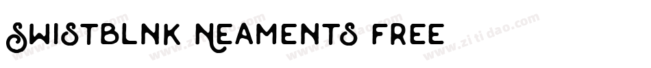 Swistblnk Neaments Free字体转换